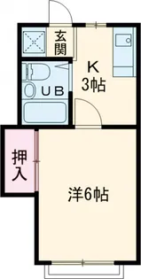 雅15ハイム【206号室】の間取り