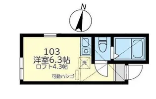 ユナイト富岡マリーゴールド【1階】の間取り