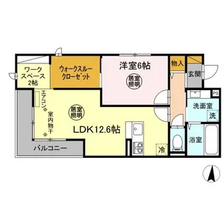 パレス大東【3階】の間取り