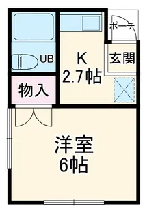 クロノス新松戸【101号室】の間取り