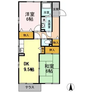 リマーニ江松【1階】の間取り