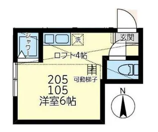 ユナイト藤崎アンドロメダ【1階】の間取り