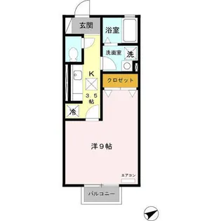 ヴァン ヴェール B【1階】の間取り