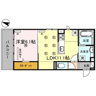 メゾンドアジュール【302号室】の間取り