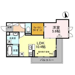 セッティエーム高崎 B【3階】の間取り