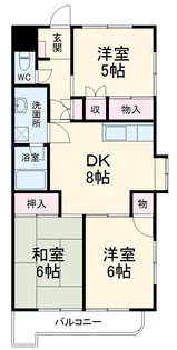 山星マンション【702号室】の間取り