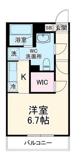 リブリ・パリス原木【2階】の間取り