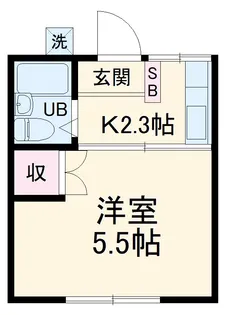 YUハイムB【1階】の間取り