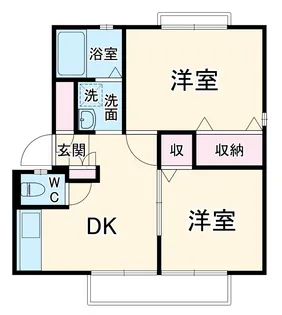 アーバン大河原【1階】の間取り