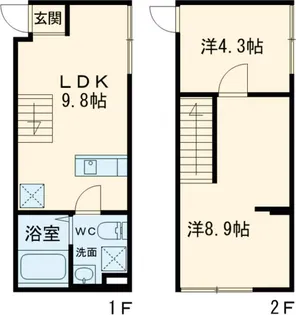 ルミドゥース目黒【1階】の間取り