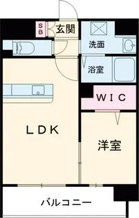 LIBTH博多空港通り【203号室】の間取り