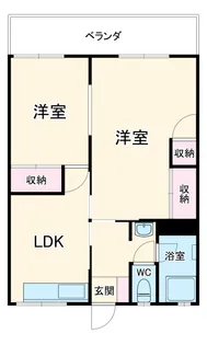 コーポ保坂【202号室】の間取り