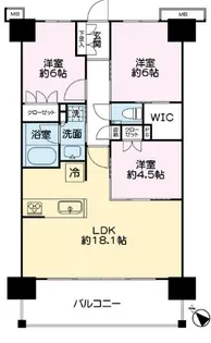 プレシス千葉みなとベイフロント【2階】の間取り