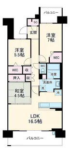 ライオンズ知立レジデンス【3階】の間取り
