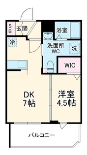 CRESCENT COURT【2階】の間取り