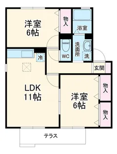 エクセル・スウィートⅡ【1階】の間取り