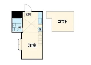 アエラス平間【1階】の間取り