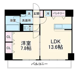 MERVEILLE IIDA北園【2階】の間取り