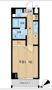 ベルメゾン吉祥寺【6階】の間取り