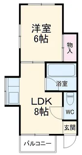 パブリックハウス 平井【201号室】の間取り