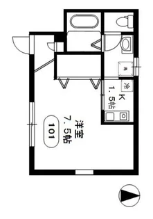 ウィステリア三郷【1階】の間取り