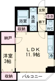 アイルプレミアム押上ノルド【4階】の間取り
