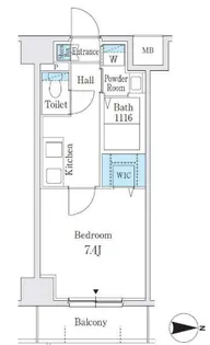 プレイズシード名古屋亀島【10階】の間取り