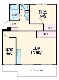 花見川団地6街区9号棟【5階】の間取り