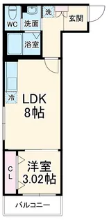 グランドソレイユ西船橋【1階】の間取り