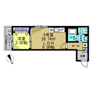 グランドソレイユ西船橋【1階】の間取り