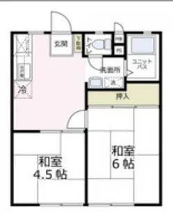 リバーサイド清水【101号室】の間取り