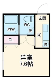 コモド淵野辺【1階】の間取り