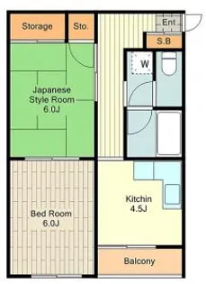 パレス中芳【2階】の間取り