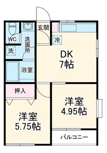 グランチェリー【1階】の間取り