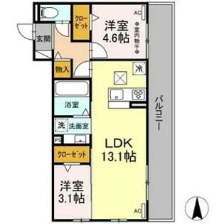 アグレアーブル【3階】の間取り