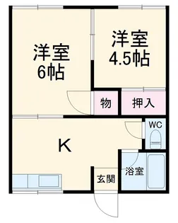 しのぶ荘【202号室】の間取り