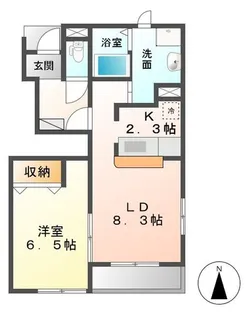 パークサイドヴィラ御里 B棟【1階】の間取り