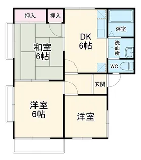 ハイツ今泉【2階】の間取り