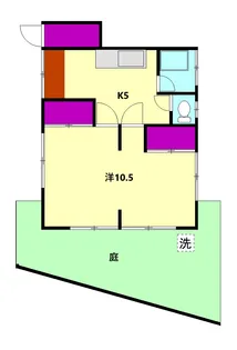 武藤アパート【1階】の間取り