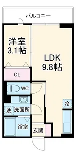 ガルデ妙典【1階】の間取り