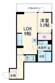 ガルデ妙典【1階】の間取り
