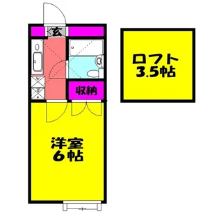 パレノーブル新宿第一【2階】の間取り