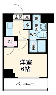 グランヴァン元住吉【6階】の間取り