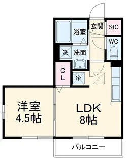 オアシスグレース【3階】の間取り
