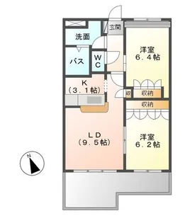 グランドール【1階】の間取り