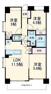 マイキャッスル横浜南【7階】の間取り