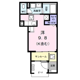 アスセーナ 並木【1階】の間取り