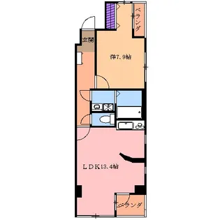 プライマージュ【303号室】の間取り