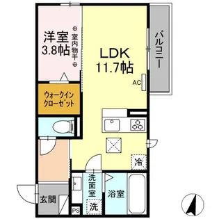 シャルマン【1階】の間取り