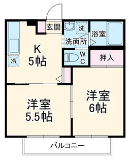 ルミエール・ナガイ【2階】の間取り